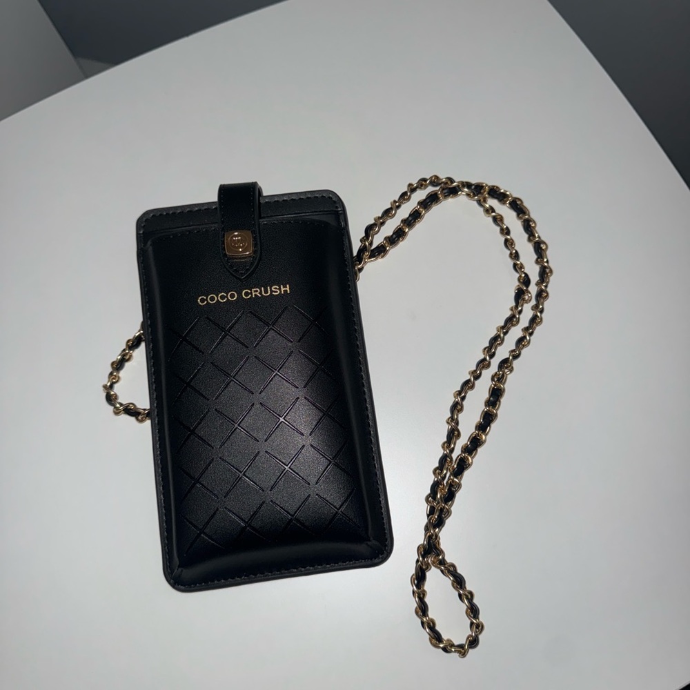 Chanel Black Coco Crush Phone Holder